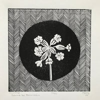 Cowslip (Bainne Bó Bleachtáin) Irish Wildflower Lino Cut Print | Original Handmade & Limited Edition by Mary Callaghan