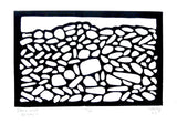 Stone Wall, Dursey Island Dursey Island | Handprinted Orginal Lino Cut Print