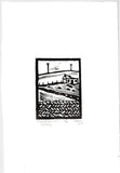 Tilickafinna Ruin, Dursey Island | Handprinted Orginal Lino Cut Print